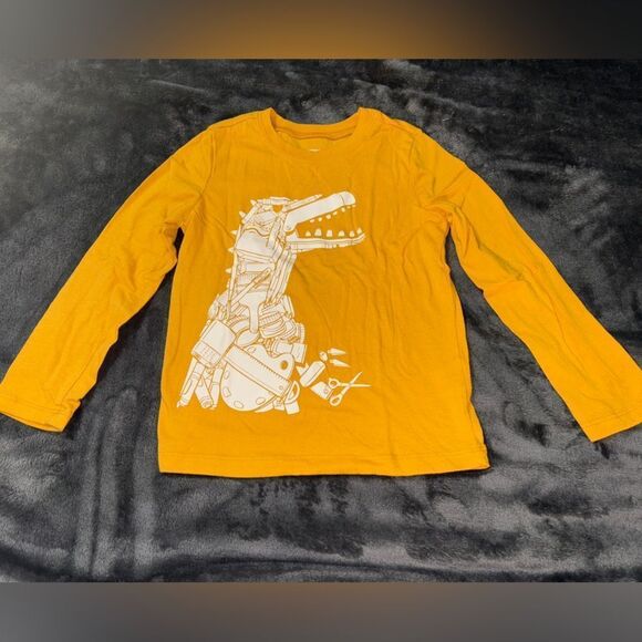 5t carters robot dinosaur long sleeve T-shirt - Picture 1 of 1